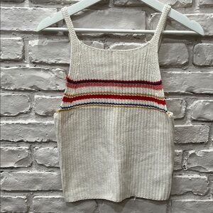 American Eagle Striped Knit Tank Top